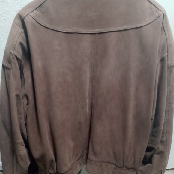 Midway Vintage Leather Mens Jacket Size: L Brown - Picture 5 of 6